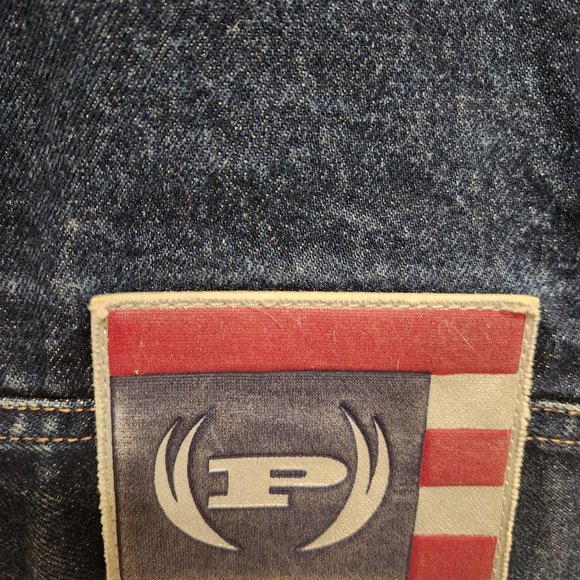 Phat Farm Embroidered Button Down Denim Jean Jacket Vintage Y2K RARE - Picture 5 of 7